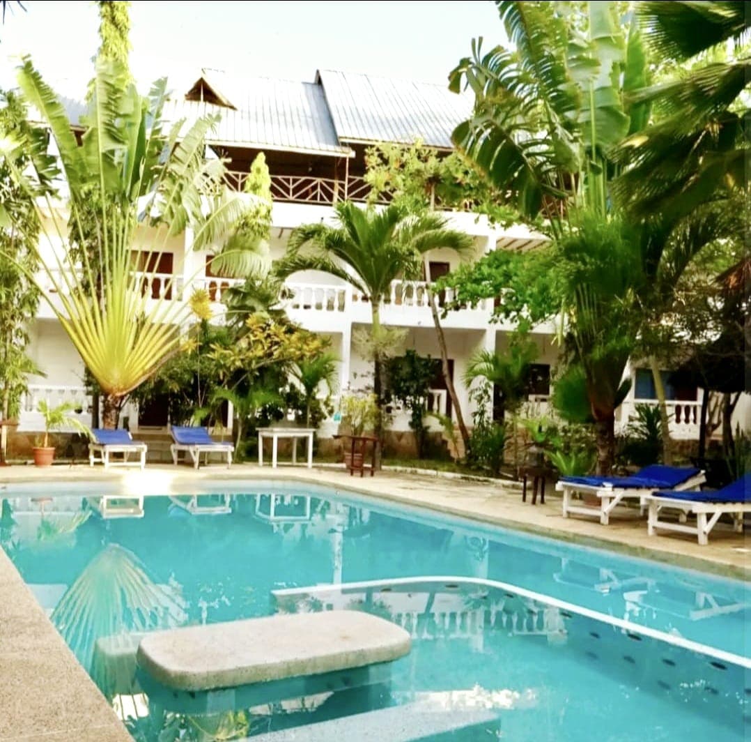 Apartment pool area in Diani Beach